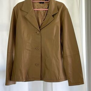 Hillard & Hanson Tan Women's Blazer